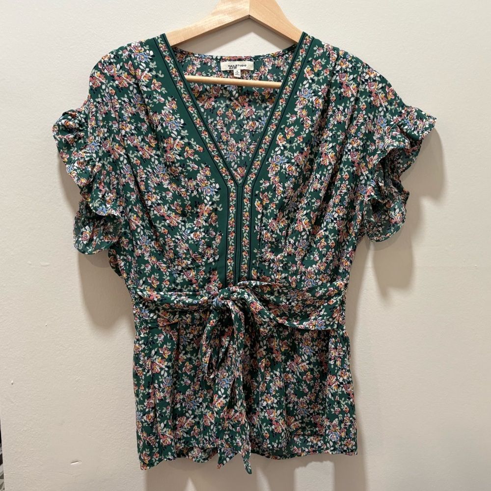 Max Studio Floral Blouse